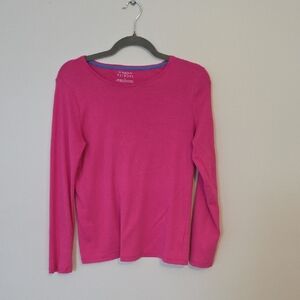 Talbots Fuchsia Long Sleeve Top